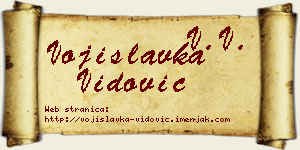 Vojislavka Vidović vizit kartica